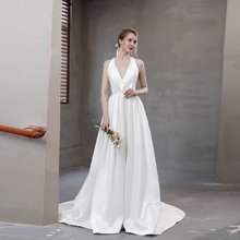 Load image into Gallery viewer, The Gretchen Wedding Bridal Halter Gown