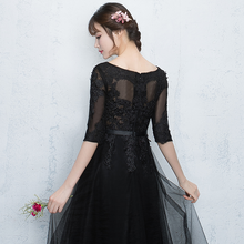 Load image into Gallery viewer, The Arelle Long Sleeves Black/White/Pink/Red/Blue Gown (Available in 4 colours) - WeddingConfetti