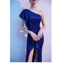 Load image into Gallery viewer, The Reese Royal Blue Toga Gown