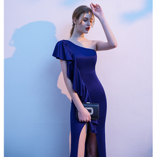 Load image into Gallery viewer, The Reese Royal Blue Toga Gown