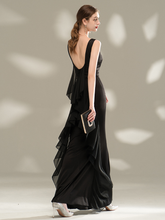Load image into Gallery viewer, The Rhea Black Sleeveless Dress
