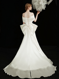 The Kendall Wedding Bridal Off Shoulder Gown
