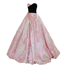Load image into Gallery viewer, The Kalisa Black Pink Diamante Tube Dress