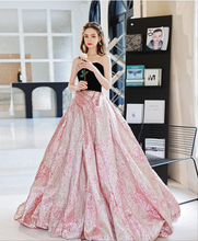 Load image into Gallery viewer, The Kalisa Black Pink Diamante Tube Dress