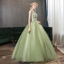 Load image into Gallery viewer, The Zelene Sleeveless Green Tulle Gown