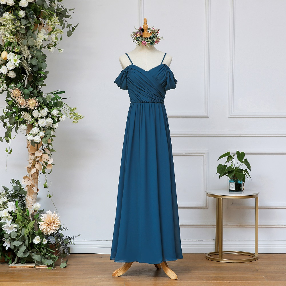 celeste bridesmaid dress The Celeste Chiffon Bridesmaid Off Shoulder Collection (Customisable) –  WeddingConfetti