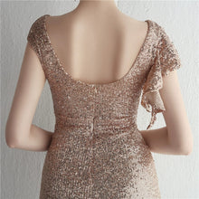 Load image into Gallery viewer, The Jernelle Gold/Silver/Black/White/Red Cap Sleeves Glitter Dress