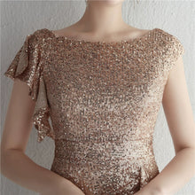 Load image into Gallery viewer, The Jernelle Gold/Silver/Black/White/Red Cap Sleeves Glitter Dress