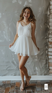 Tea Length White Dresses (Various Designs/Customisable)