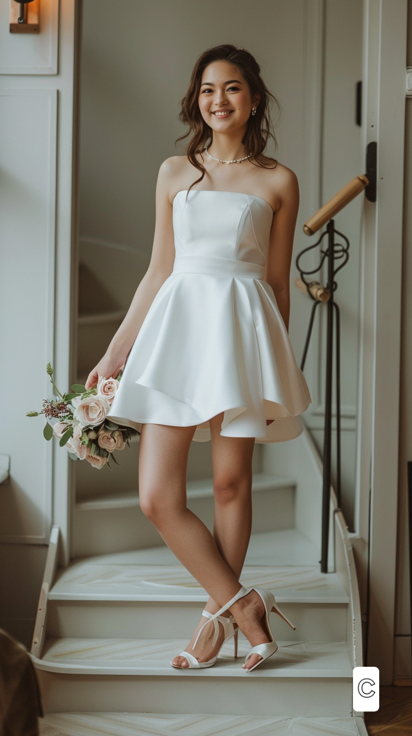 Tea Length White Dresses Various Designs Customisable