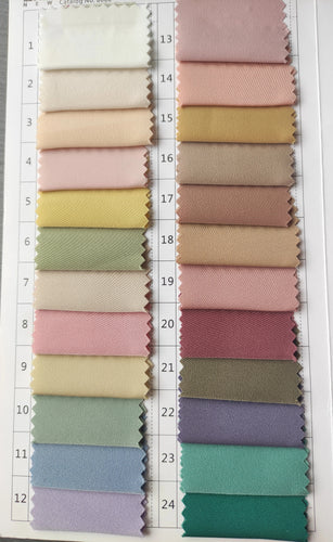 Wall Satin Colour Chart