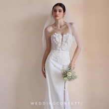 Load image into Gallery viewer, The Finley Wedding Bridal Floral Heart Shape Tube Gown