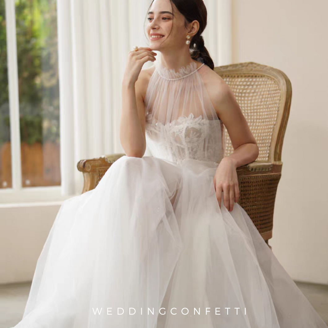 The Isabella Wedding Bridal Halter Gown