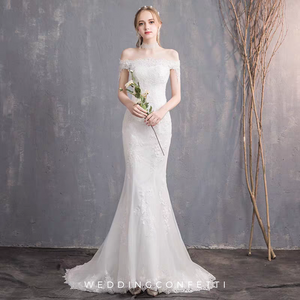 The Renalyda Wedding Bridal Lace Off Shoulder Gown (Available in 2 Styles)
