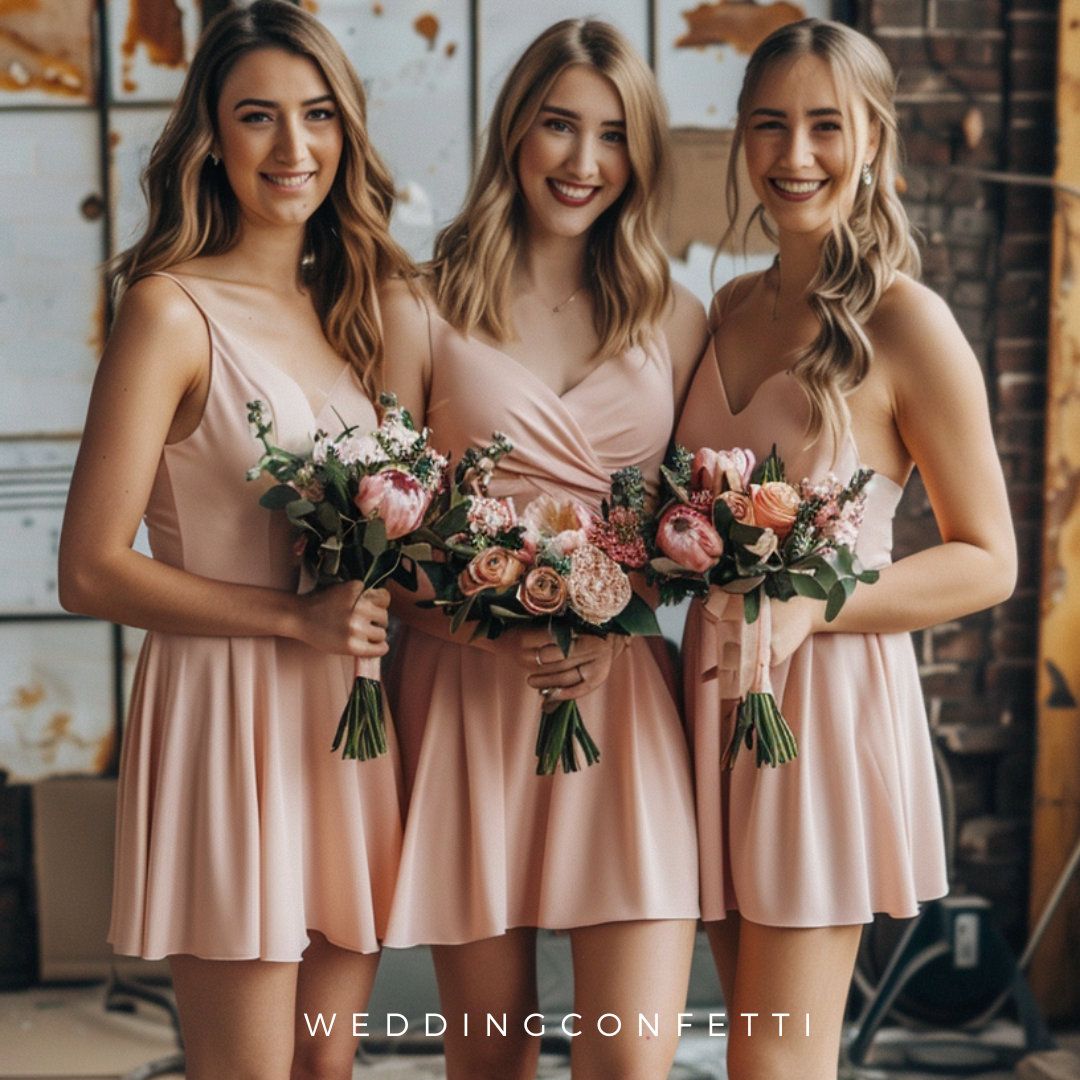 Bridesmaid short dresses designs best sale