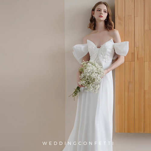 The Amerstyn Wedding Bridal Off Shoulder Gown