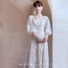 Load image into Gallery viewer, The Dorothea Wedding Bridal Flare Sleeves Gown