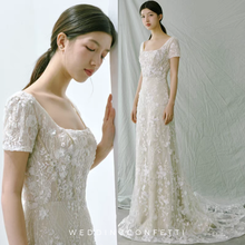 Load image into Gallery viewer, The Francesca Wedding Bridal Short Sleeves Gown