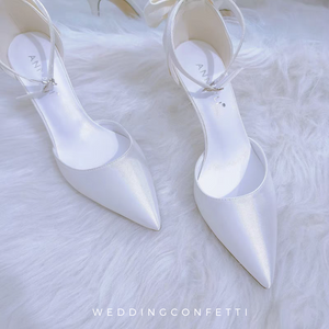 The Shiroi White Bridal Heels