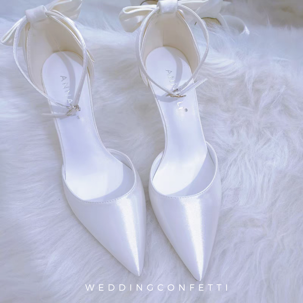 The Shiroi White Bridal Heels