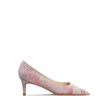 Load image into Gallery viewer, The Kim Pink Oriental Floral Heels