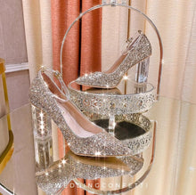 Load image into Gallery viewer, The Clarisbelle Wedding Bridal Crystal Heels (Available in 3 Colours)