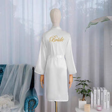 Load image into Gallery viewer, Bridal/Bridesmaid Satin Robe