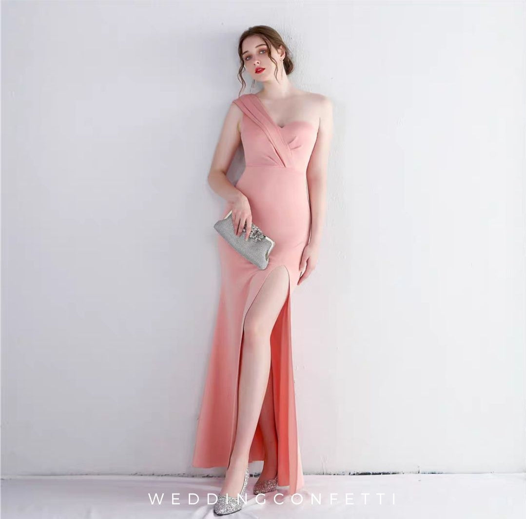 The Leonara Pink/White/Green/Red/Black Toga Dress (Available in 5 Colo –  WeddingConfetti