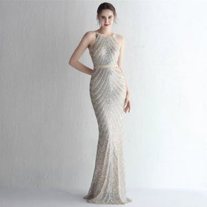 The Freyan Sleeveless Sequined Gown (Available in 6 colours)