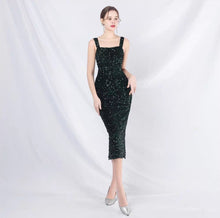 Load image into Gallery viewer, The Benita Sequined Sleeveless Midi Dress (Available in 8 Colours)