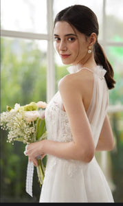 The Isabella Wedding Bridal Halter Gown