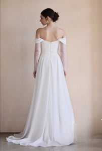 The Fabiana Wedding Bridal Off Shoulder Gown