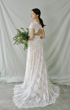 Load image into Gallery viewer, The Brentwood Wedding Bridal Short Sleeves Gown