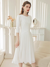 Load image into Gallery viewer, The Dasha White Long Sleeves Dress