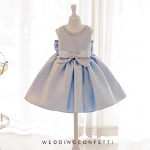 Load image into Gallery viewer, The Lara Blue Flower Girl Dress - WeddingConfetti