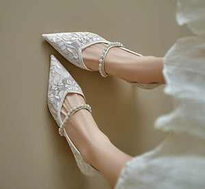 The Aspher Wedding Bridal Silver Heels