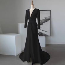 Load image into Gallery viewer, The Yvellte Evening Long Sleeves Mermaid Dress (Available in 2 Colours)