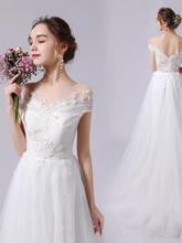 Load image into Gallery viewer, The Rosyth Wedding Bridal Off Shoulder Gown - WeddingConfetti