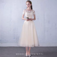Load image into Gallery viewer, The Lynne Off Shoulder Gown (Available in 3 Colours) - WeddingConfetti