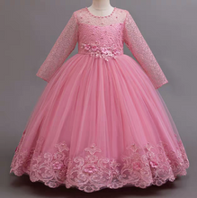 Load image into Gallery viewer, The Janny Flower Girl Dress (Long Sleeves) (Available in 4 colours) - WeddingConfetti