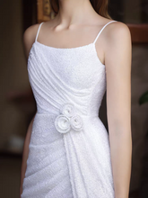 Load image into Gallery viewer, The Sleeveless High Slit Sequined Dress (Available in 2 Colours)