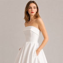 Load image into Gallery viewer, The Coris White Short Tube Dress