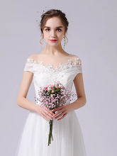 Load image into Gallery viewer, The Rosyth Wedding Bridal Off Shoulder Gown - WeddingConfetti