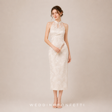 Load image into Gallery viewer, The Aurele Sleeveless Cheongsam Gown - WeddingConfetti