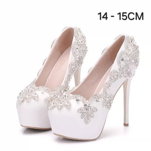 The Grecie Wedding Bridal Crystal Heels