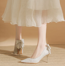 Load image into Gallery viewer, The Klary Wedding Bridal Glitter Heels