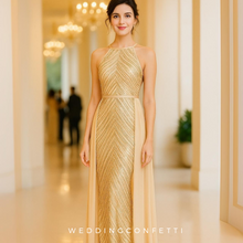 Load image into Gallery viewer, The Codila Halter Evening Mermaid Dress (Available in 6 colours)