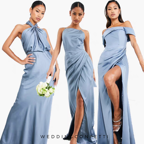 The Liana Bridesmaid Satin Series (Customisable)