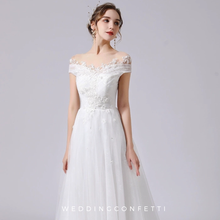 Load image into Gallery viewer, The Rosyth Wedding Bridal Off Shoulder Gown - WeddingConfetti