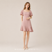 Load image into Gallery viewer, The Renee Pink Flare Sleeves Dress